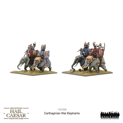 The Carthaginian War Elephants boxed set contains: