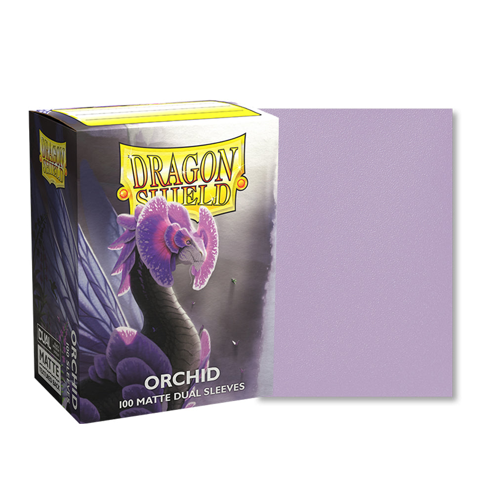 Dragon Shield Dual Matte Orchid 100 Standard TCG Sleeves