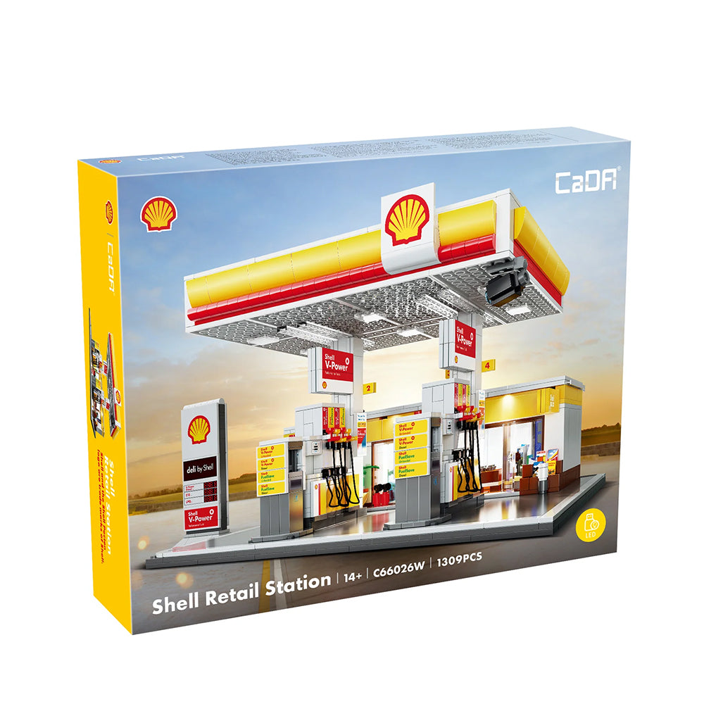 Large Shell Retail Station CaDA Bricks Kit