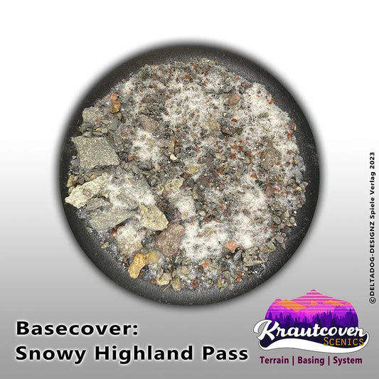 Snowy Highland Pass Krautcover Scenics Basing Tub