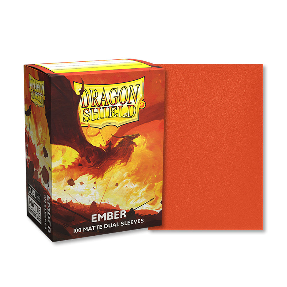 Dragon Shield Dual Matte Ember 100 Standard TCG Sleeves