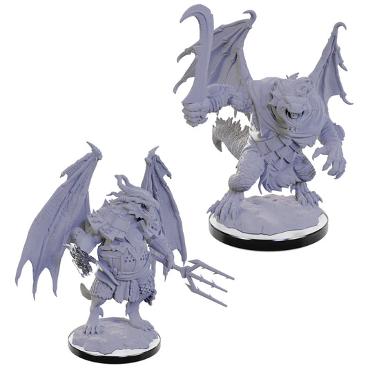 Draconian Foot Soldier & Mage Nolzurs Fantasy RPG Miniatures