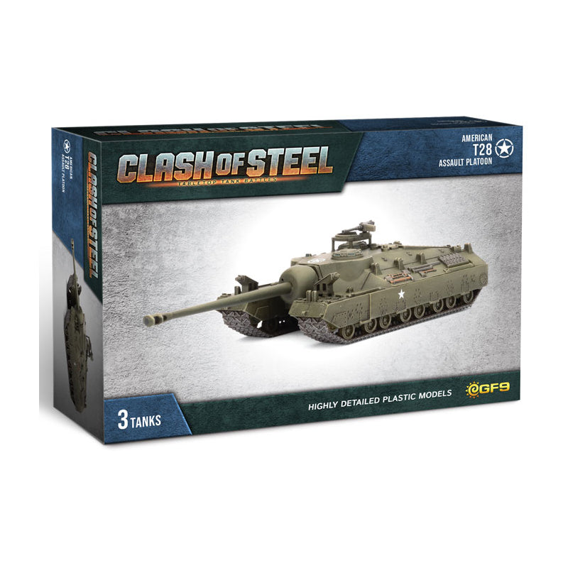 US T-28 Assault Tank Platoon Clash Of Steel