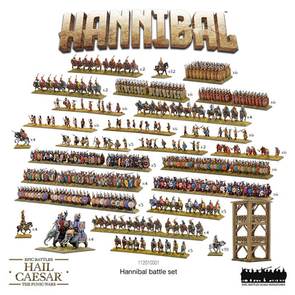 The Hail Caesar Epic Battles: Hannibal battle set contains: