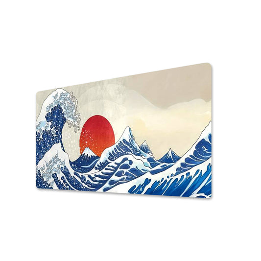 Japanese Great Wave Stitched Edg...