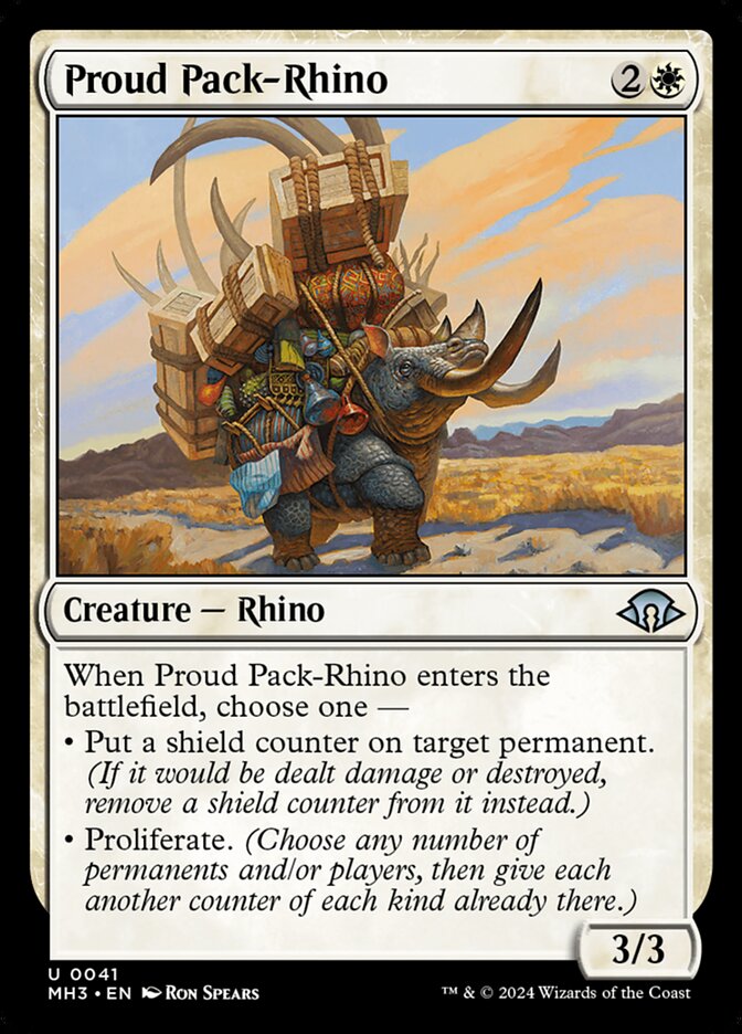 Proud Pack-Rhino MTG Single | MH3 #041