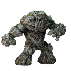 Elemental by Crooked Dice a resin multi part 28mm scale miniatures for your tabletop games, an earth elemental creature cast in resin giving you a great monster for your TTRPG