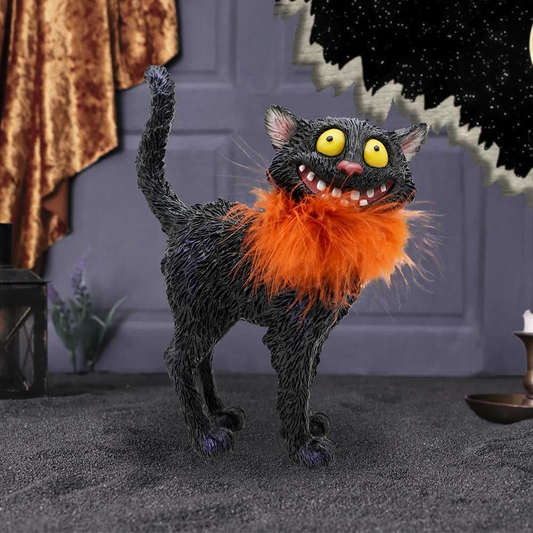 Furdinand a Black Cat With Orang...