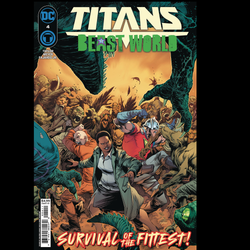 Titans Beast World #4 from DC written by Tom Taylor with art by Lucas Meyer and cover art variant A. 