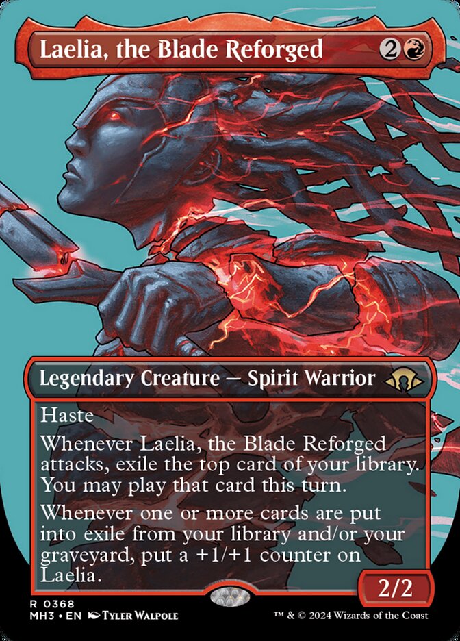 Laelia, the Blade Reforged Borderless Profile MTG Single | MH3 #368