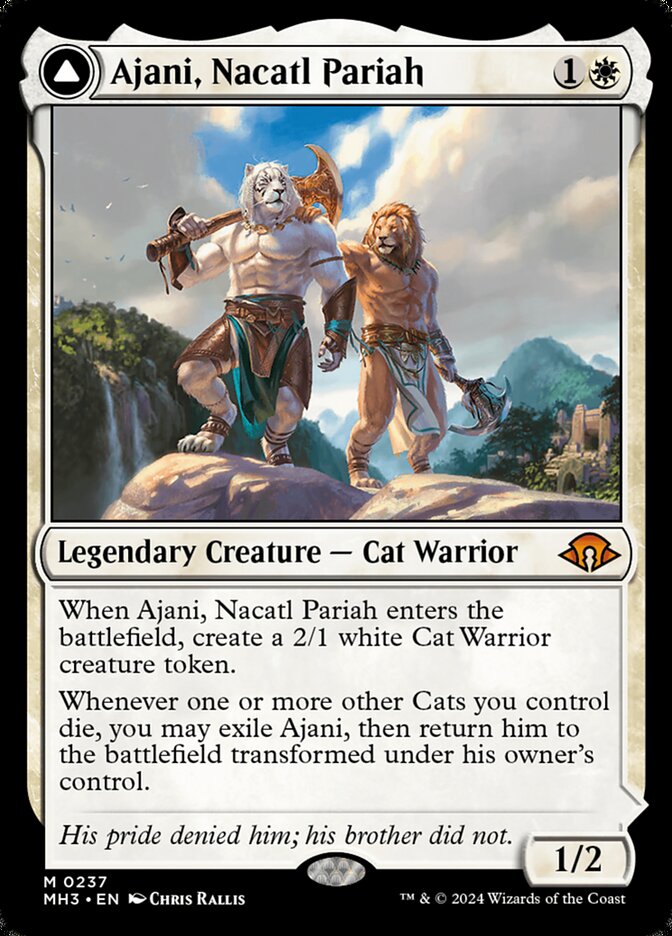 Ajani, Nacatl Pariah // Ajani, Nacatl Avenger MTG Single | MH3 #237