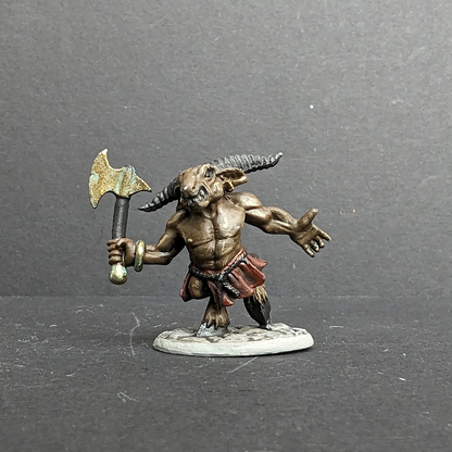 Pre Painted Minitaur miniature With Axe  painted by MrMLG