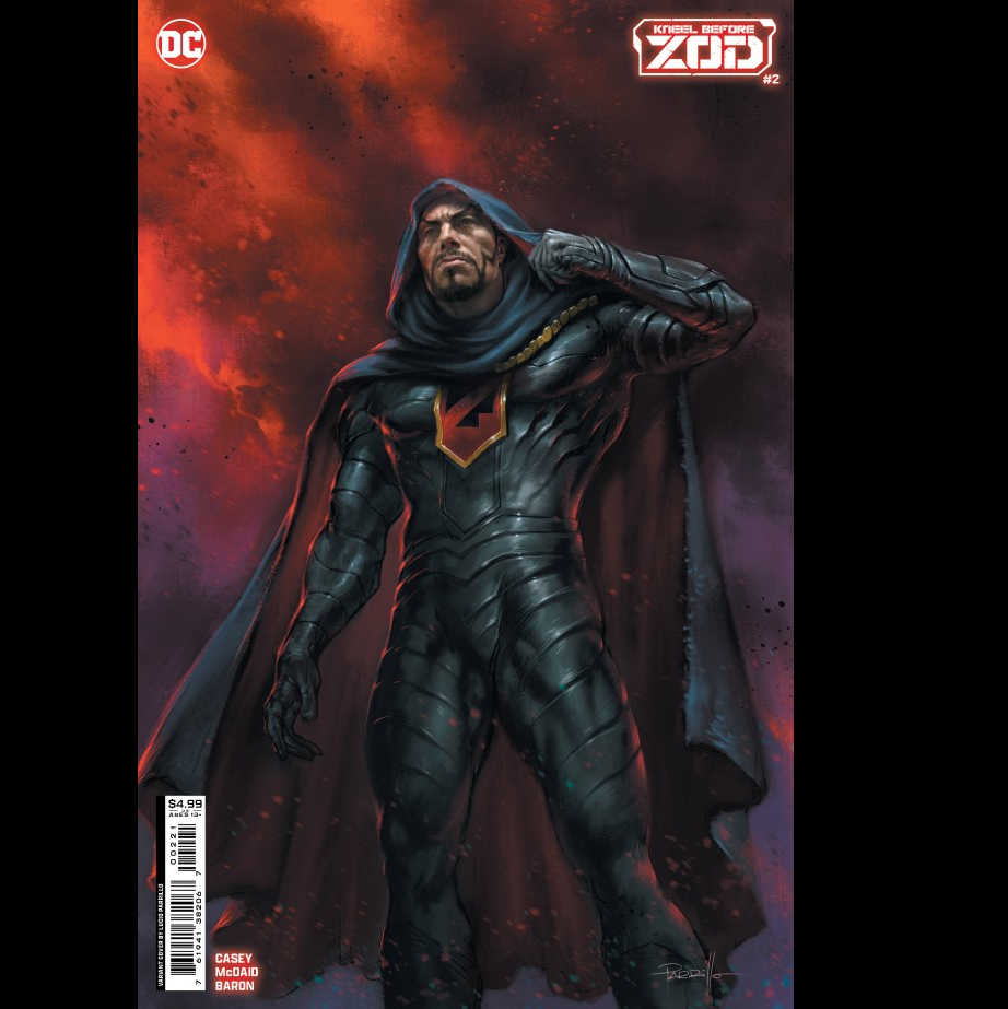 Kneel Before Zod #2 from DC by Joe Casey with art by Dan McDaid and variant cover art B.