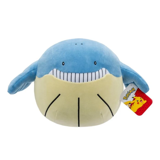 A 12" Wailmer Pokémon plush making a great gift for a fan of the water type Pokémon. Wailmer is a ball whale Pokémon introduced in generation 3 and evolves into Wailord in the Pokémon universe