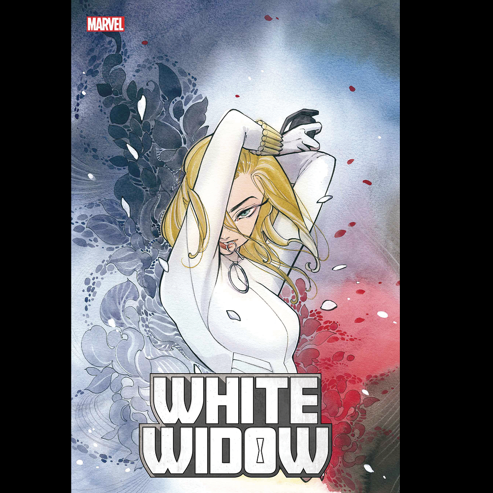 White Widow #2 from Marvel Comics by Sarah Gailey with art by Alessandro Miracolo and variant cover by Peach Momoko.