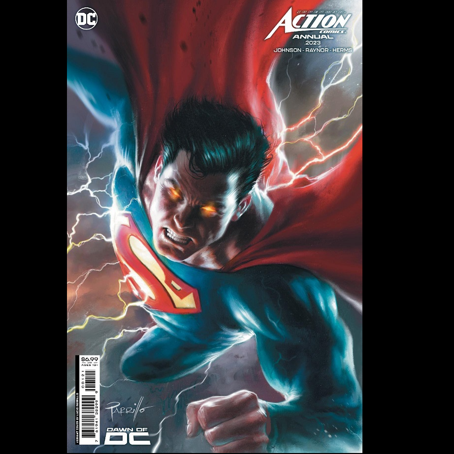 Action Comics 2023 Annual from DC comics written by Phillip K Johnson with art by Max Raynor.