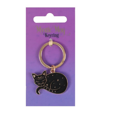 Mystic Mog sleeping cat keyring,...