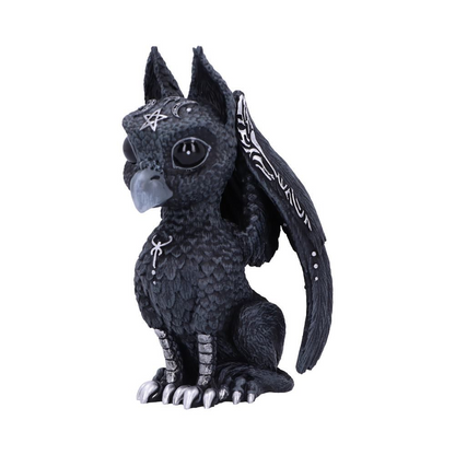 Griffael from Nemesis Now an wonderful occult Griffin figurine with big black eyes and silver decorative detail making a lovely gift for yourself or a friend.