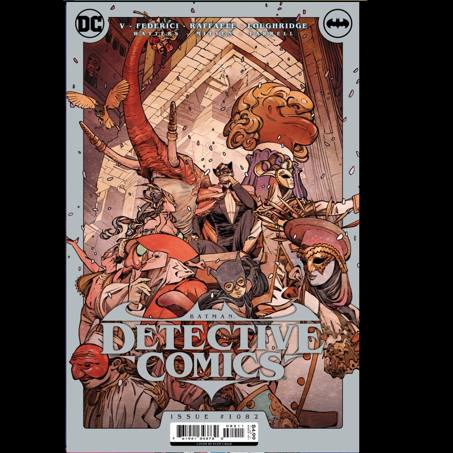 Batman Detective Comics #1082 from DC written by Ram V and Dan Watters with art by Riccardo Federici and Stefano Raffaele and cover art A. "Elegy of Sand" continues, and Batman's hallucinatory trek across a desert between worlds becomes ever more dangerous as he finds himself face-to-face against…well, you'll just have to wait and find out