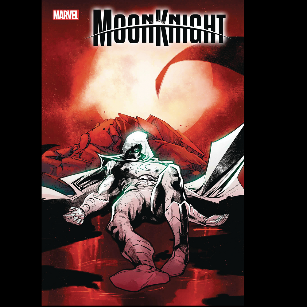 Moon Knight #30 from Marvel Comics by Jed Mackay with art by Alessandro Cappuccio. The Battle of the Mount reaches an explosive conclusion, and all that stands in the way of the Black Spectre's scheme of annihilation is Moon Knight, but can Moon Knight triumph against the odds arrayed against him   