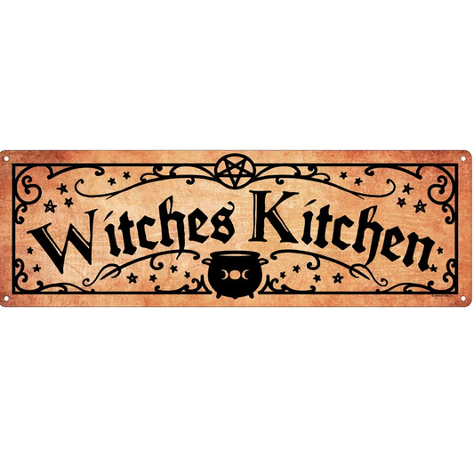 Witches Kitchen Slim Tin Sign. A...