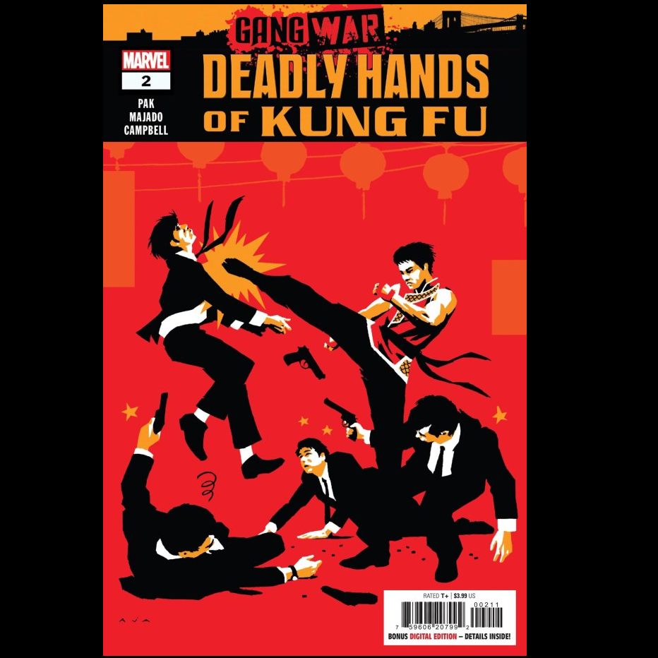 Gang War Deadly Hands of Kung Fu #2 from Marvel Comics written by Greg Pak with art by Caio Majado.