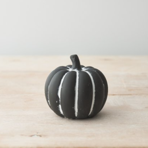 Black Cement Pumpkin 8.5cm. A wo...