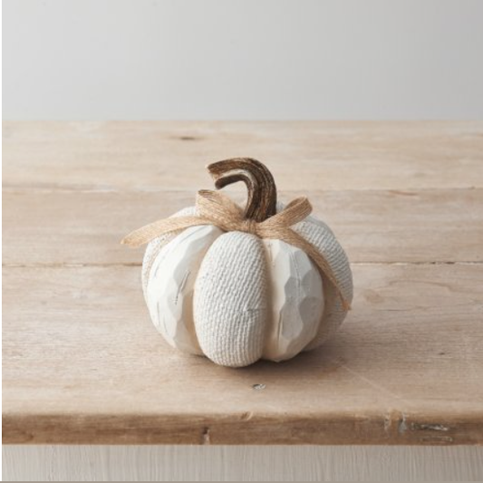 White Knit Look Pumpkin 11.5cm. ...