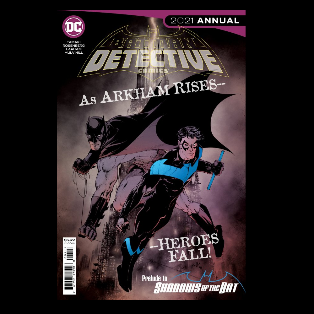 Batman Detective Comics 2021 Annual As Arkham Rises from DC comics by Matthew Rosenberg and Mariko Tamaki with art by David Lapham.