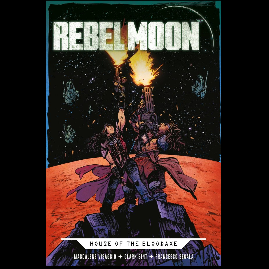 Rebel Moon House Of The Bloodaxe #2 from Titan Comics by Zack Snyder with art by Magdalene Visaggio <span data-mce-fragment="1">and cover art A.</span>