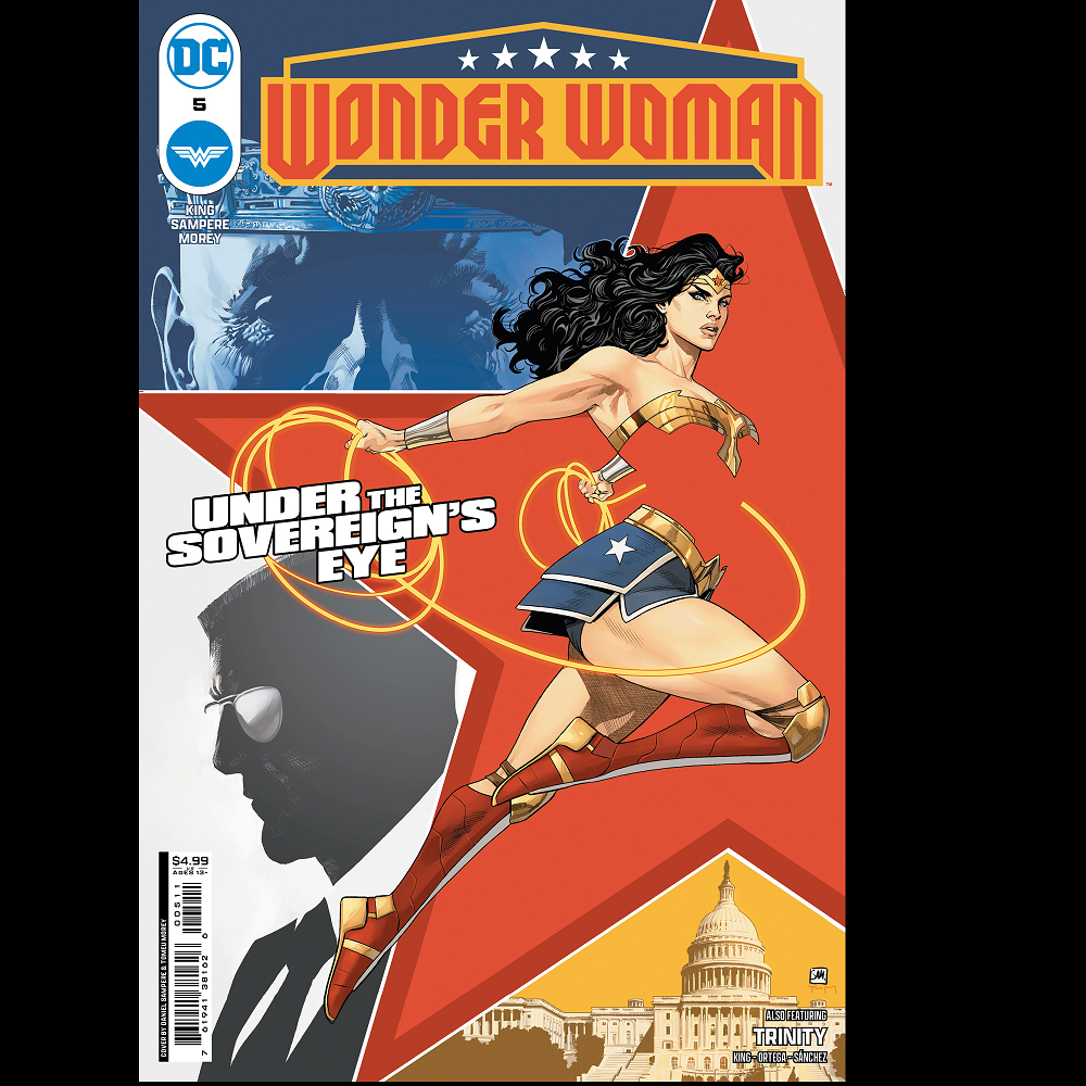 Wonder Woman #5 from DC Comics with variant cover A by Daniel Sampere & Tomeu Morey, written by Tom King and Josie Campbell with art by Daniel Sampere and Tomeu Morey.