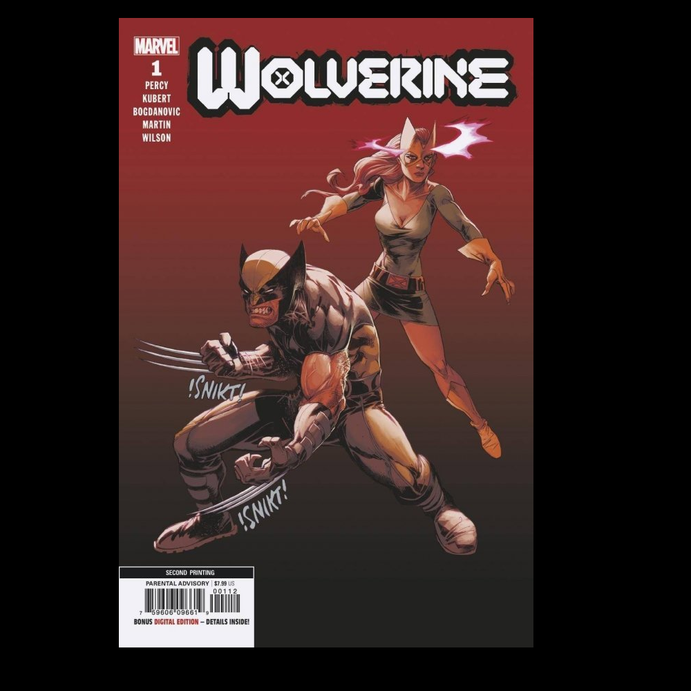 Wolverine #1 from Marvel Comics by Benjamin Percy with art by Adam Kubert.