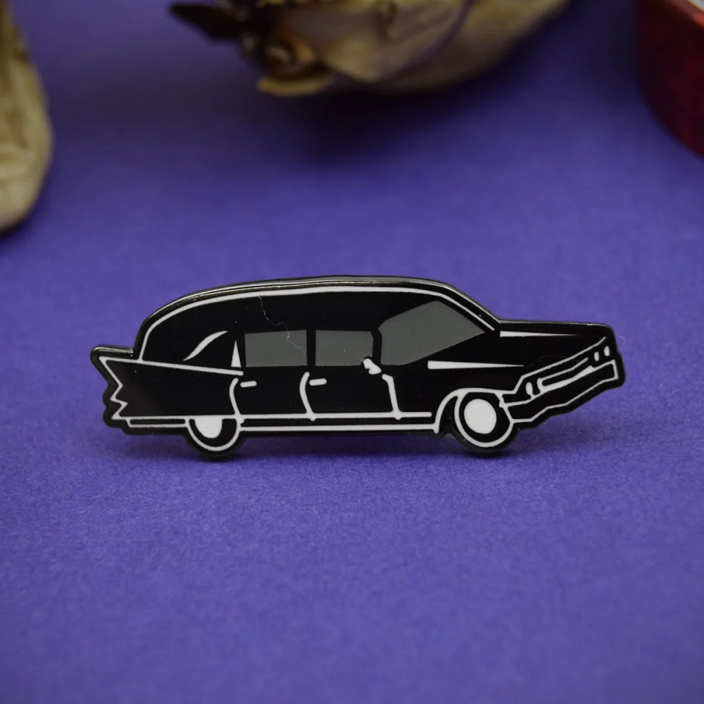 Hearse Enamel Pin Badge