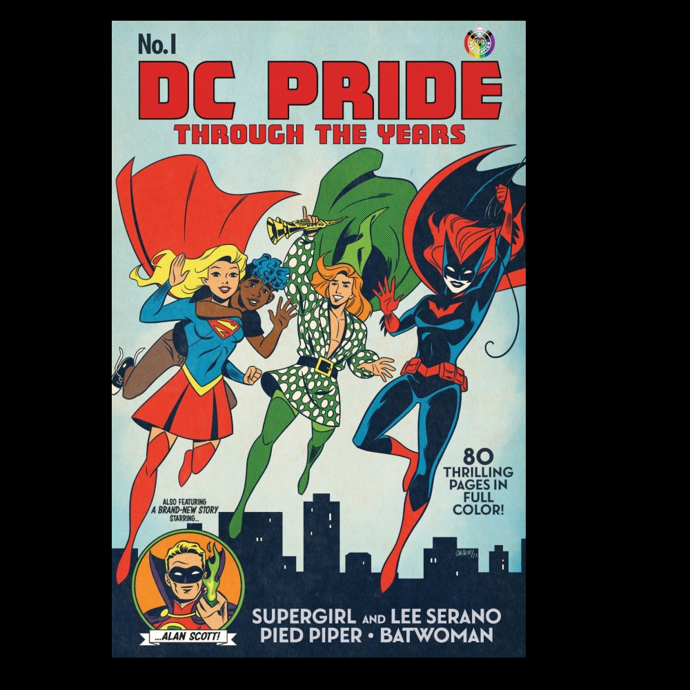 DC Pride: Through the Years #1 from DC comics. Take a journey through over 30 years of fan-favourite LGBTQIA+ characters in the DC Universe