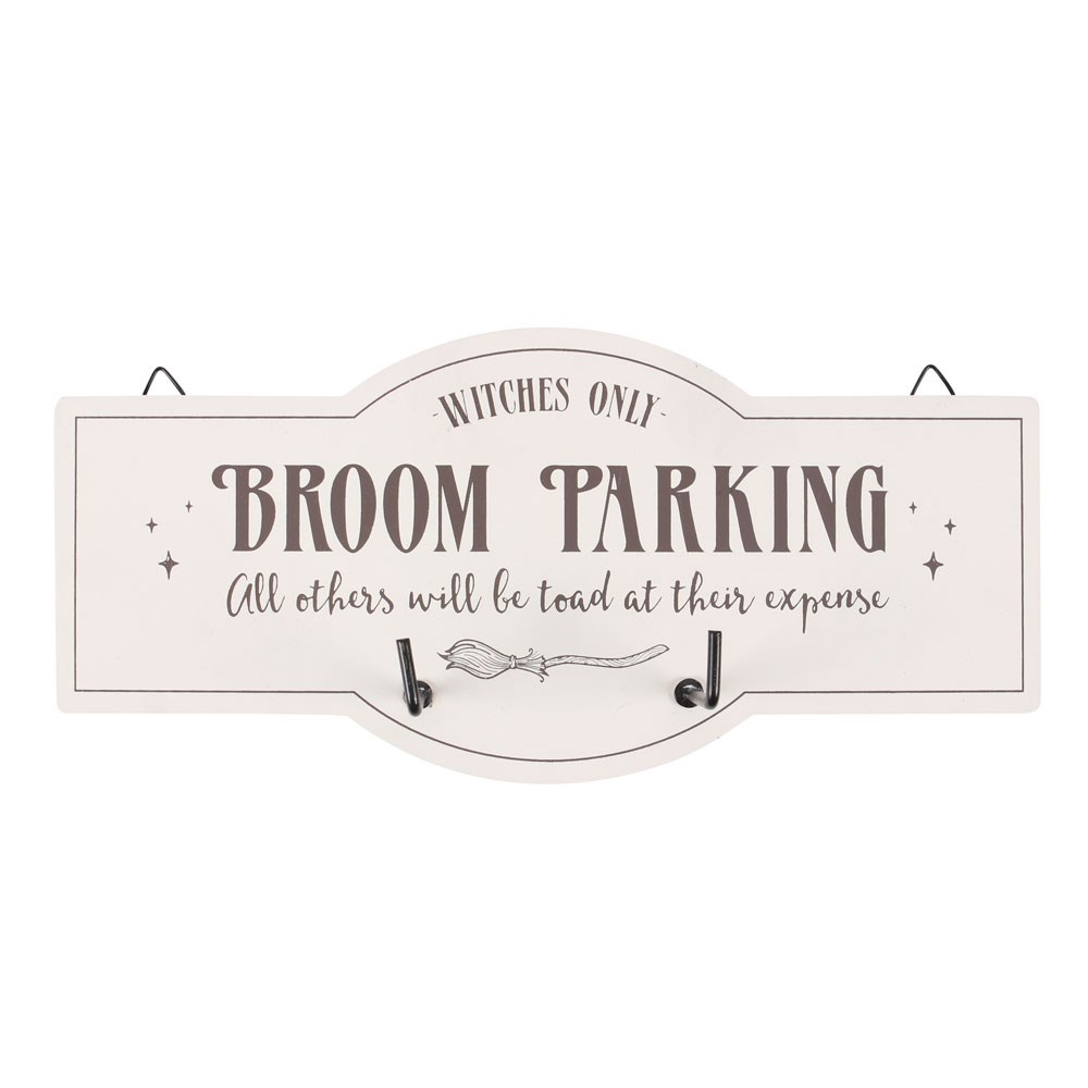 Broom Parking Wall Hook Sign