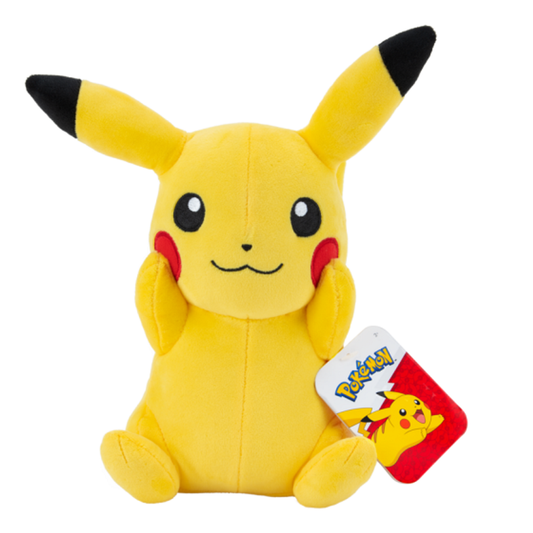 Pikachu 8" Sitting Cheek Holding Pokémon Plushie