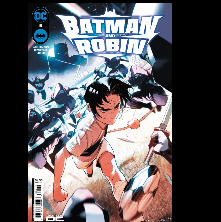 Batman And Robin #6 from DC written by Joshua Williamson with art by Nikola Cizmesija and variant cover A. 