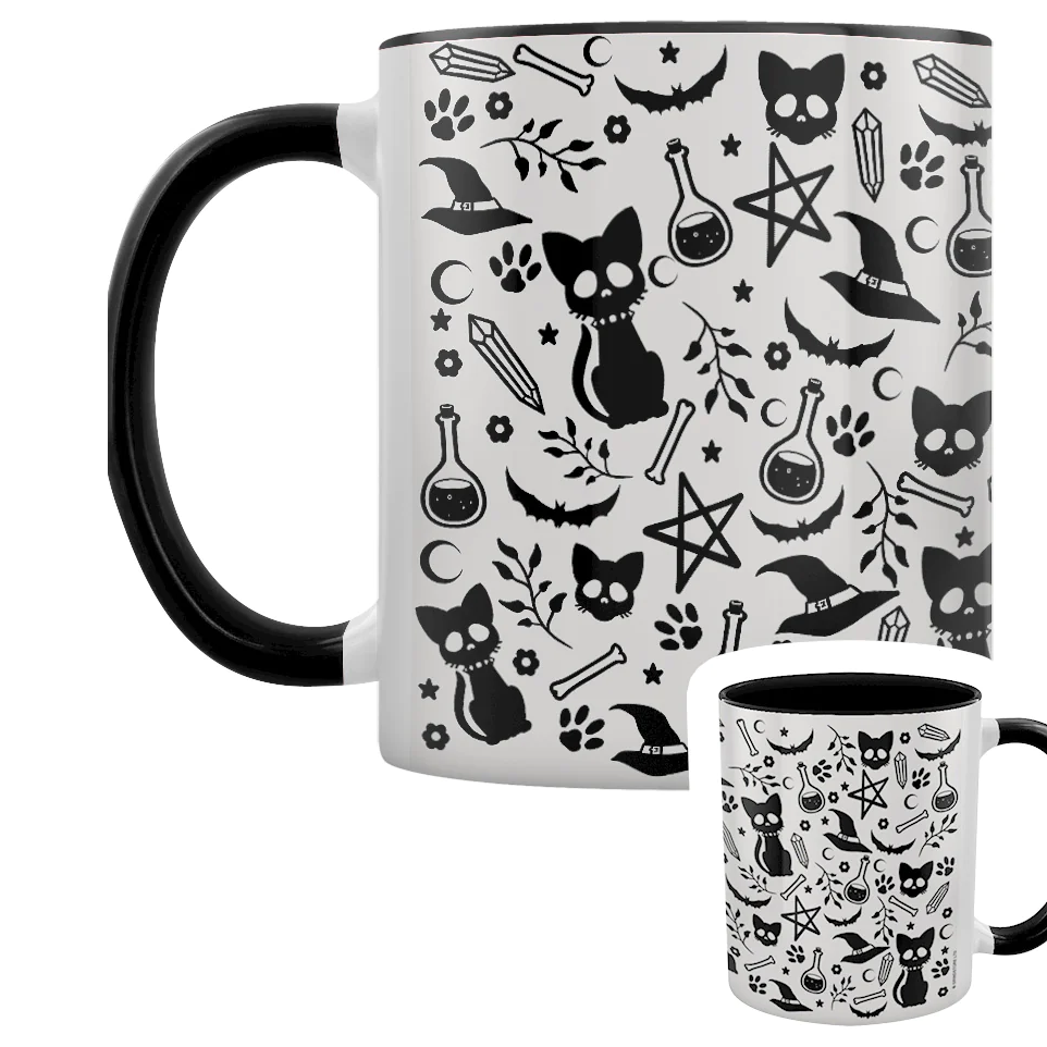 Witchy Elements Black Inner 2-Tone Mug