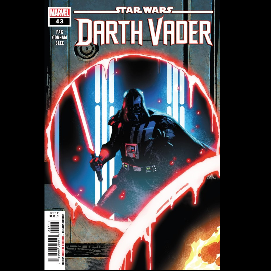 Star Wars: Darth Vader #43 from Marvel Comics written by Greg Pak with art by Adam Gorham. Seemingly disparate threads from years of storytelling come together as Darth Vader uncovers the master plan of the Schism Imperial. &nbsp;&nbsp;