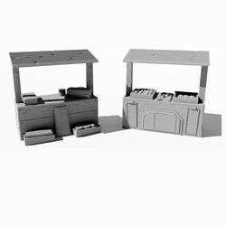 Market Stall III &amp; IV by Iron Gate Scenery