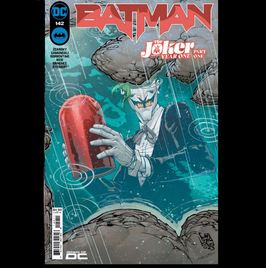 Batman #142 from DC written by Chip Zdarsky with art by Andrea Sorrentino and variant cover art A.