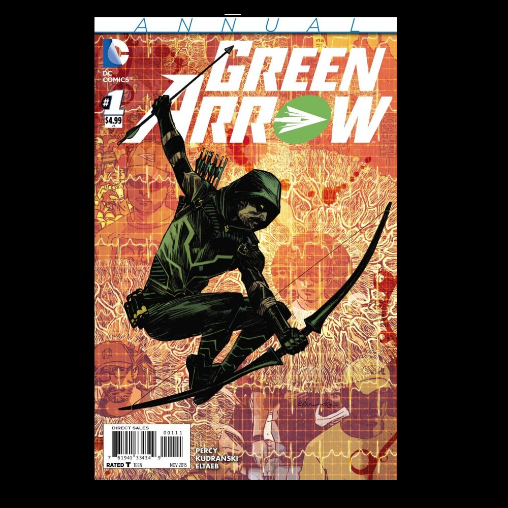 Green Arrow Annual #1 from DC comics written by Benjamin Percy with art by Szymon Kudranski.