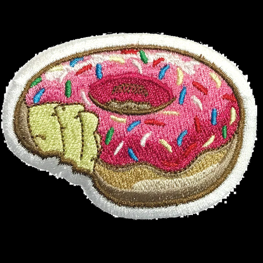 Donut Bite Iron On Patch