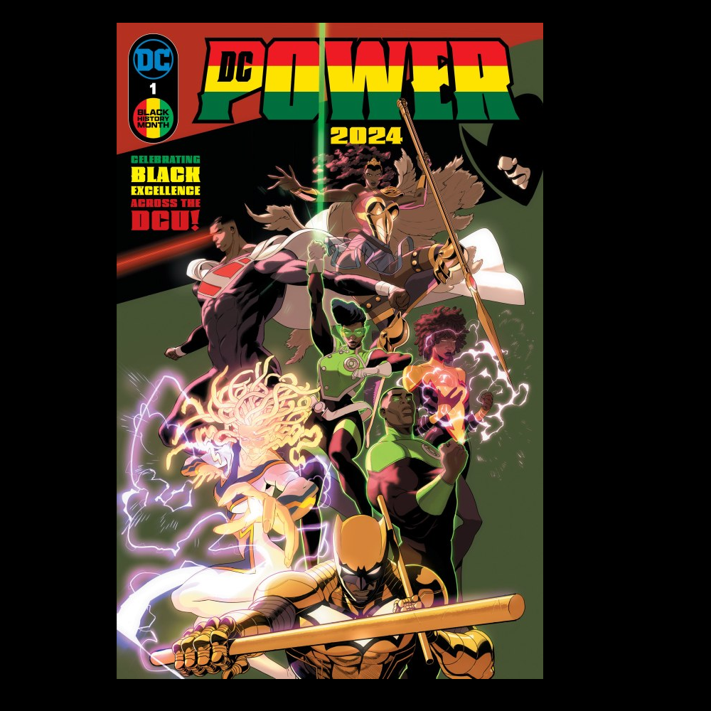 DC Power 2024 #1 from DC comics. DC Power returns for round two with brand-new stories spotlighting Black characters from across the DC Universe by an all-star cast of writers and artists. 104 pages card stock cover. 