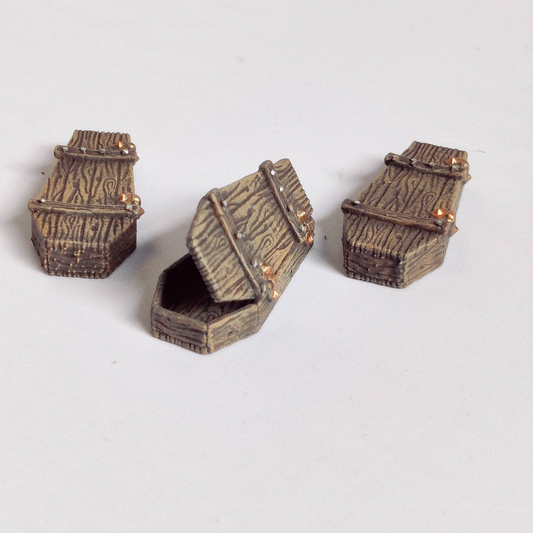 Coffins by Iron Gate Scenery for tabletop gaming 