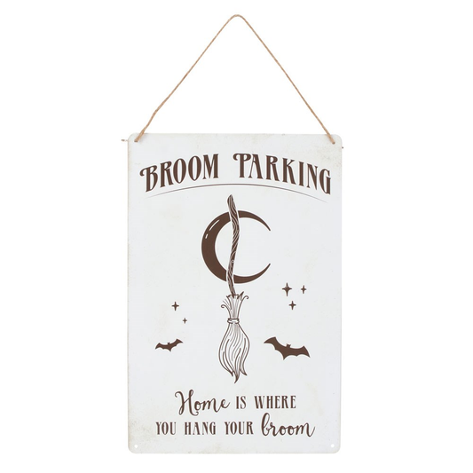 Broom Parking Metal Hanging Sign