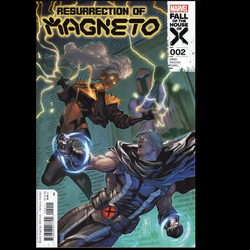 Resurrection of Magneto #2 from Marvel Comics by Al Ewing with art by Luciano Vecchio.