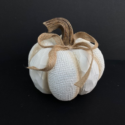 White Knit Look Pumpkin 11.5cm. ...