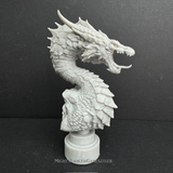 Red Dragon Bust by Iron Gate Scenery.&nbsp; A 28mm scale printed resin miniature representing a red dragon with its jaws open and a great edition to your miniature bust collection, for your painting joy or as a statue in your Dungeons and Dragons (D&amp;D) or RPG game