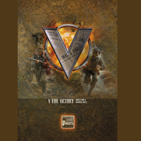 V For Victory hardback rulebook. V for Victory is a miniatures wargame for two to four players that brings the bitter battles of World War II to life on your table.